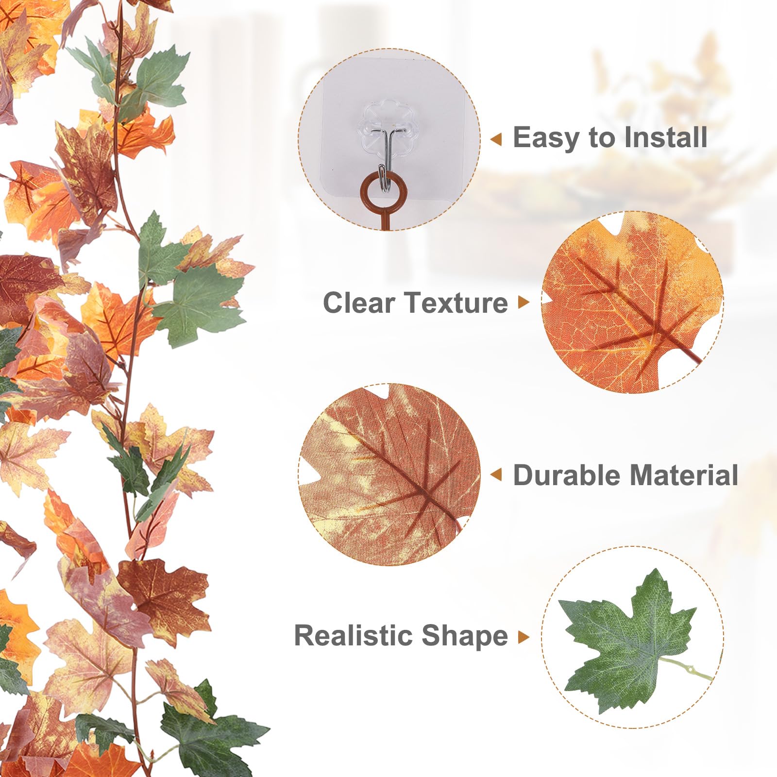 PATIKIL Fall Garland 5.7Ft/Piece - Image 3