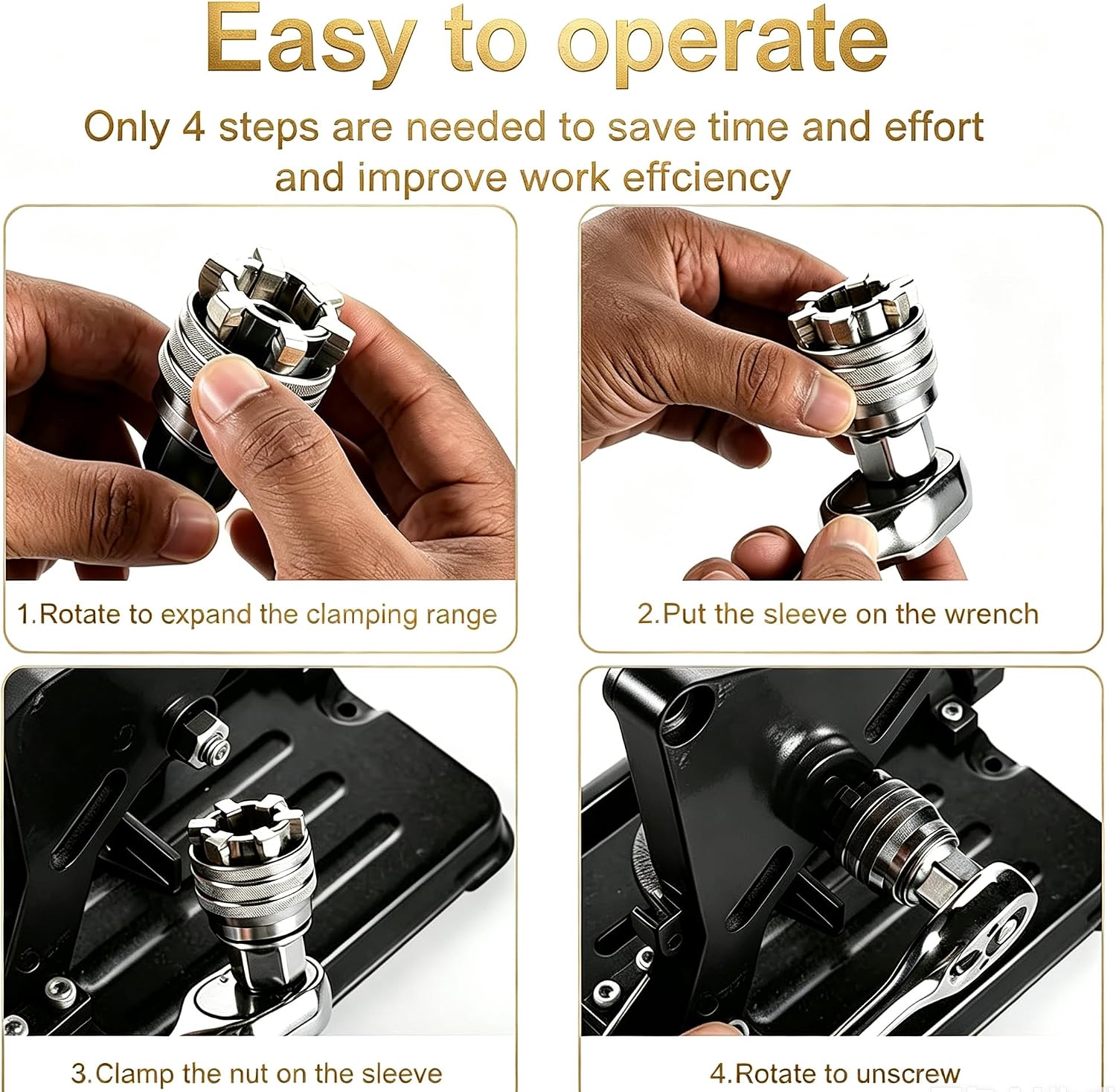 2 Sets Multi-Function Universal Socket Wrench Tool, Adjustable Socket Wrench Maintenance Tool Socket Tool for 3/8" Drive Ratchet Torque Wrench & Power Drill