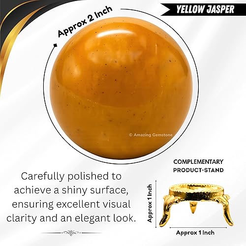 Vista 143 de Amazing Gemstone Black Tourmaline Crystal Ball with Stand - 2" Inches Crystal Sphere Meditation Balls for Witchcraft and Decorative Balls