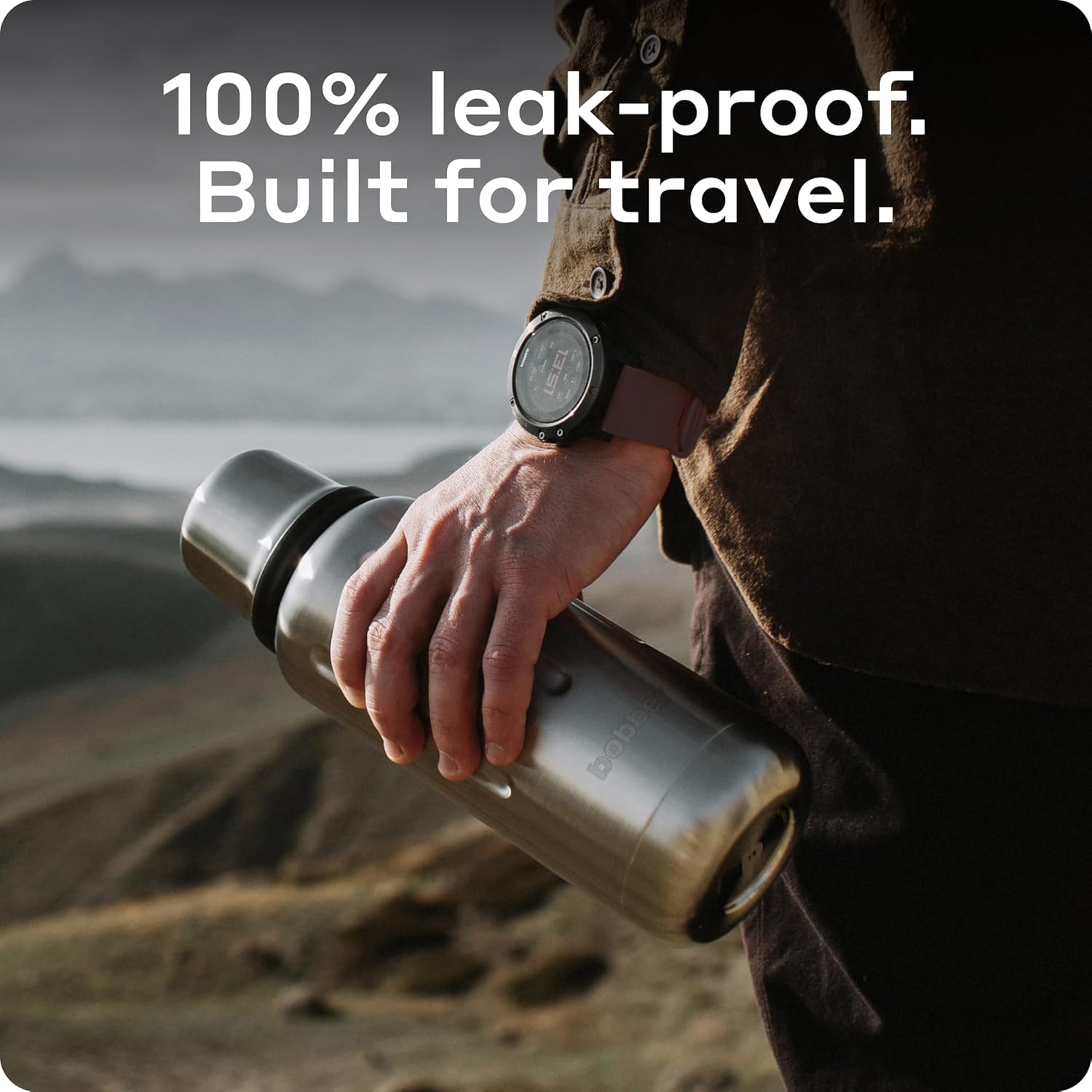 Bobber - 34 oz Vacuum Insulated Stainless Steel Water Bottle with Cup Lid - Dishwasher Safe - Keeps Drinks Hot for 48 Hours and Cold for 72 Hours - Double Walled Thermo Flask (Matte) - Image 3