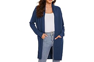 Open Front Womens Shawl with Pockets