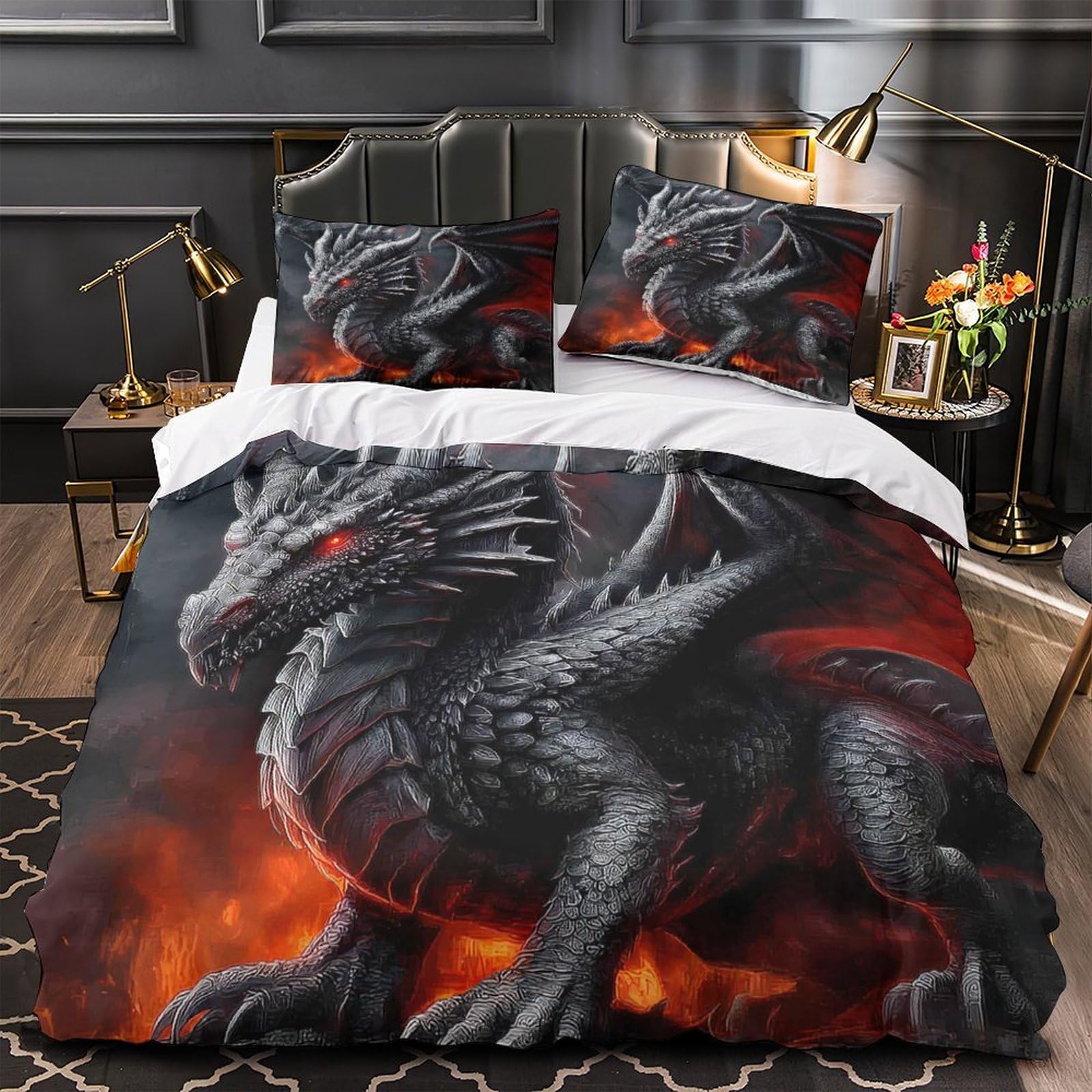 Housse de couette microfibre ultra douce de qualité supérieure lit 260x220cm