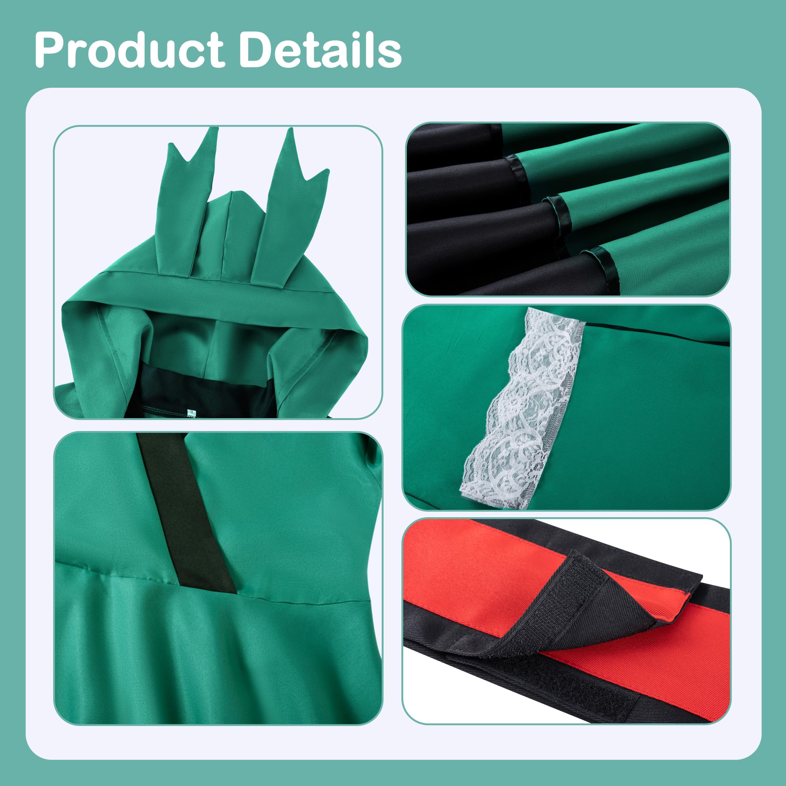 japonés Anime MHA Disfraz de Cosplay Midoriya Izuku AKatsuki Trajes para mujeres Kimono Vestido Traje de Halloween