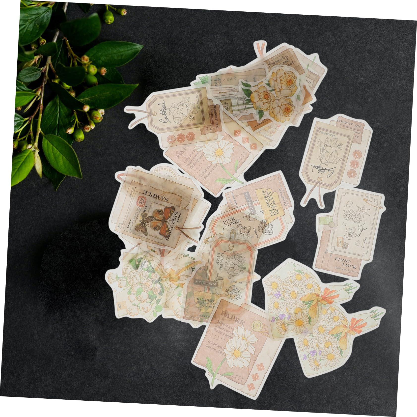EXCEART 20sets Adesivi Creativi per Diario Decorazioni per Scrapbooking Stile Casual Adesivi Artistici per Album e Progetti Fai da Te
