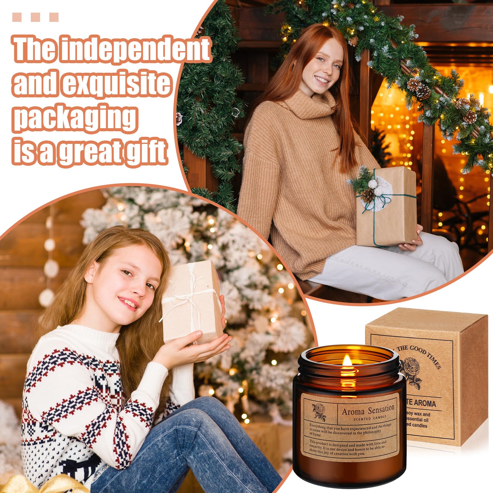 MTLEE 12 Stück Kerzen für Zuhause, Duftkerzen, Geschenk-Set für Frauen, langlebig, Aromatherapie, Duftkerze im Glas, Sojawachskerzen für Geburtstag, Lehrer, Erntedankfest, Jahrestag (Blumenduft)