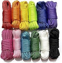 Paracord 0.2 inch (4 mm) Length 9.8 ft (3 m) 7 Core Set of 12 Paracord Tent Ropes Tarp Rope Guyline Tent Rope Camping Outdoor Multipurpose Rope for DIY Crafts and Gardening