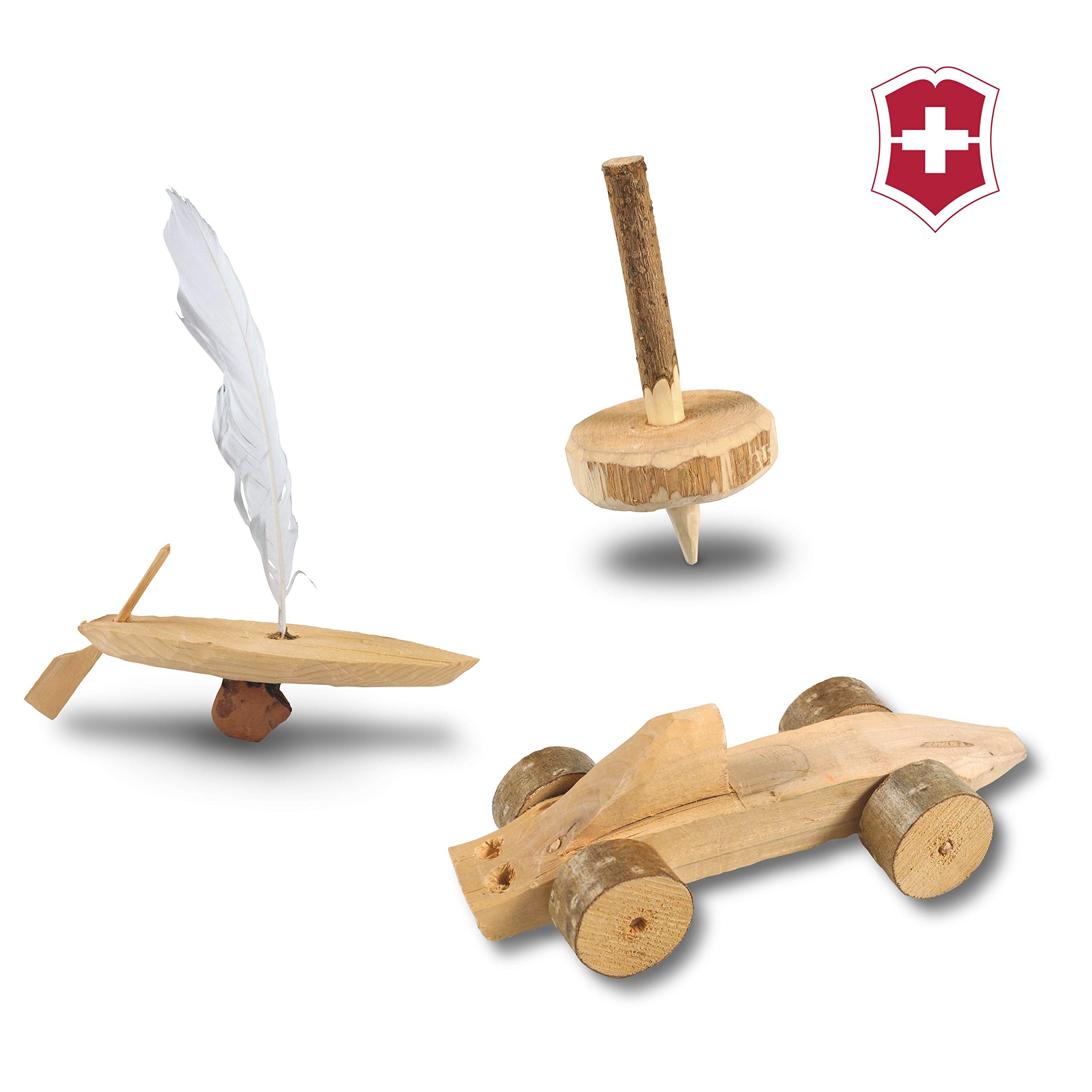 MY FIRST VICTORINOX Couteau de poche suisse pour enfants, couteau de poche personnalisé avec 9 fonctions, gravure du nom selon vos souhaits, cadeau pour enfants pour anniversaire (rouge transparent)