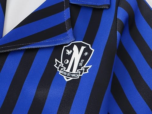 Miniatura 5 de Wednesday Addams - Disfraz infantil de Wednesday Addams Nevermore, uniforme escolar para niñas, trajes de cosplay, ropa de vestir