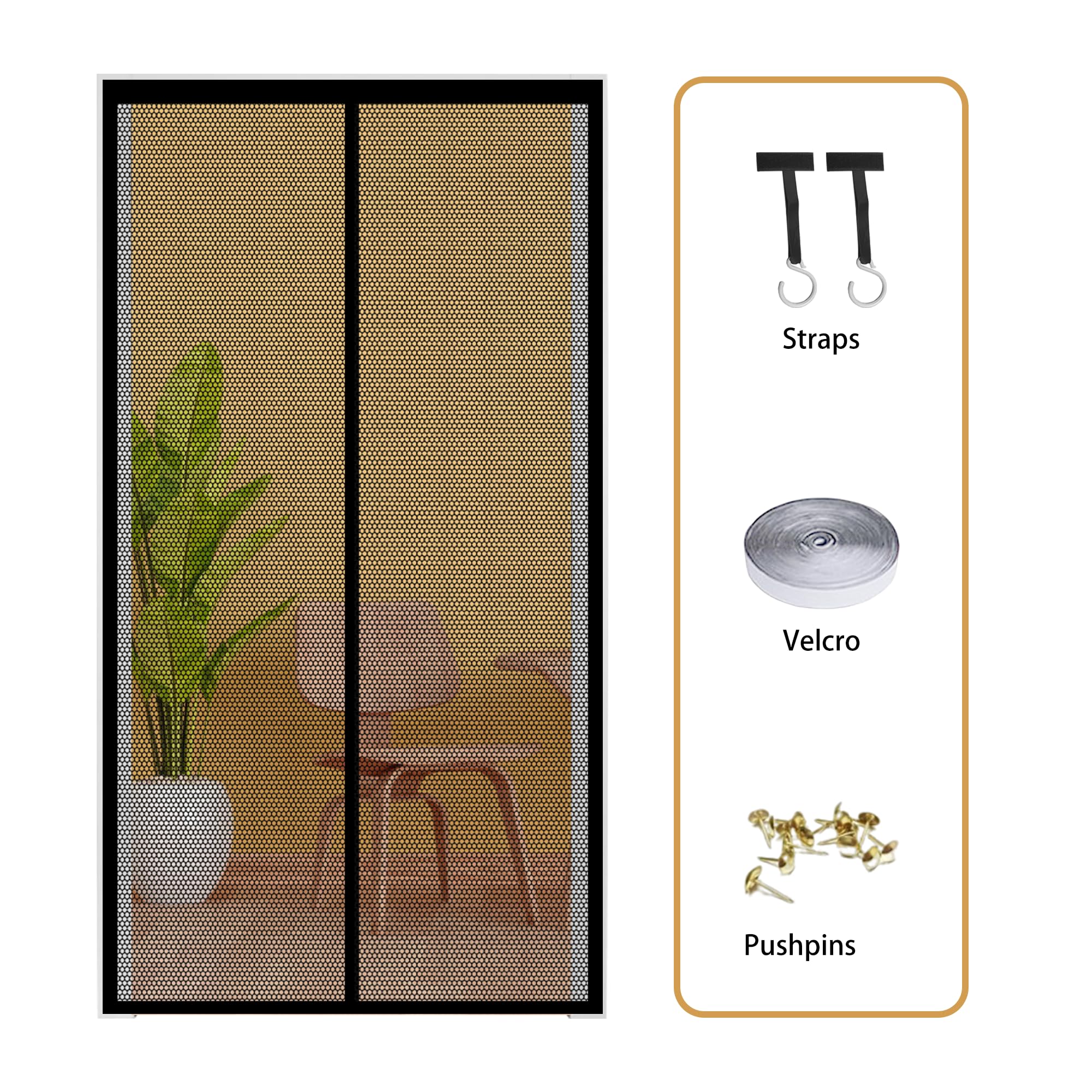 Zanzariere Magnetiche per Porte Finestre 126 x 240 cm Tenda Zanzariera Porta Finestra Anti Zanzare Insetti per Porte Finestra, Nero