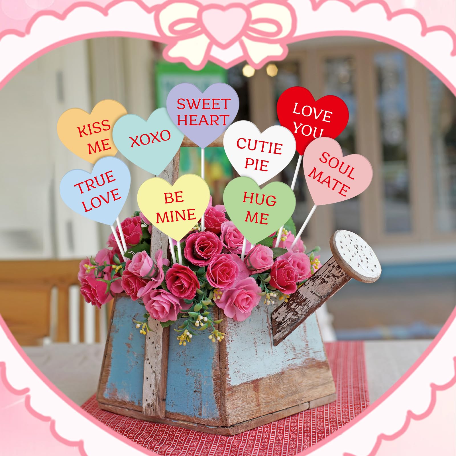 ハート＊サシェ＊No.1 Amazon.com: MorningRo 9 Pcs Valentine's Day Conversation Metal