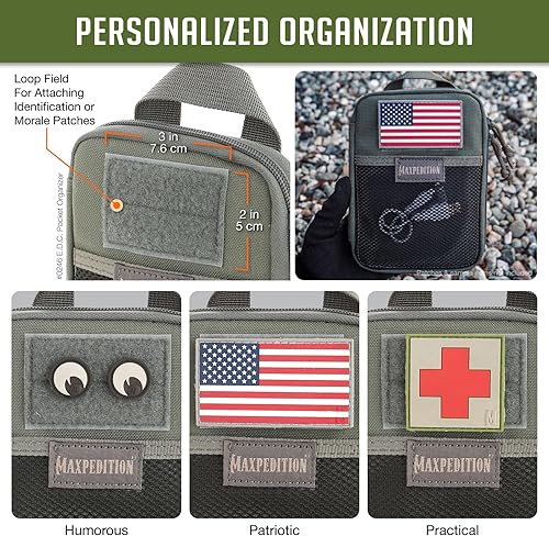 Vista 22 de Organizador de bolsillo de Maxpedition, E.D.C. Mini Caqui