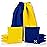 Play Platoon Professional Cornhole Bags - Set of 8 Regulation All Weather Two Sided Improved Bean Bags for Pro Corn Hole Game - 4 Navy Blue & 4 Yellow