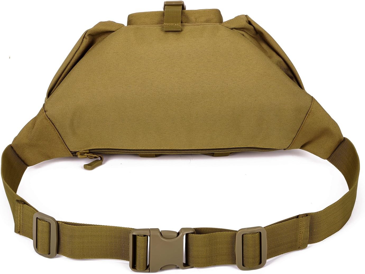 ArcEnCiel Tactical Fanny Pack for Men Women Waist Bag Hip Belt Outdoor Hiking Fishing Bumbag with Patch (Coyote Brown) - Image 2