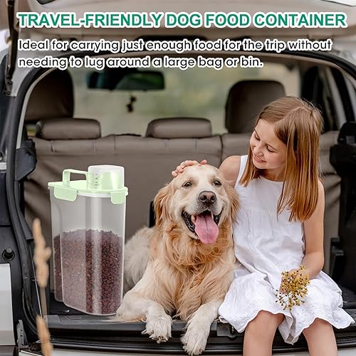 Miniatura 5 de TBMax Contenedor de almacenamiento de alimentos para perros y gatos, de 5 a 7 libras, almacenamiento secundario de alimentos para mascotas más allá