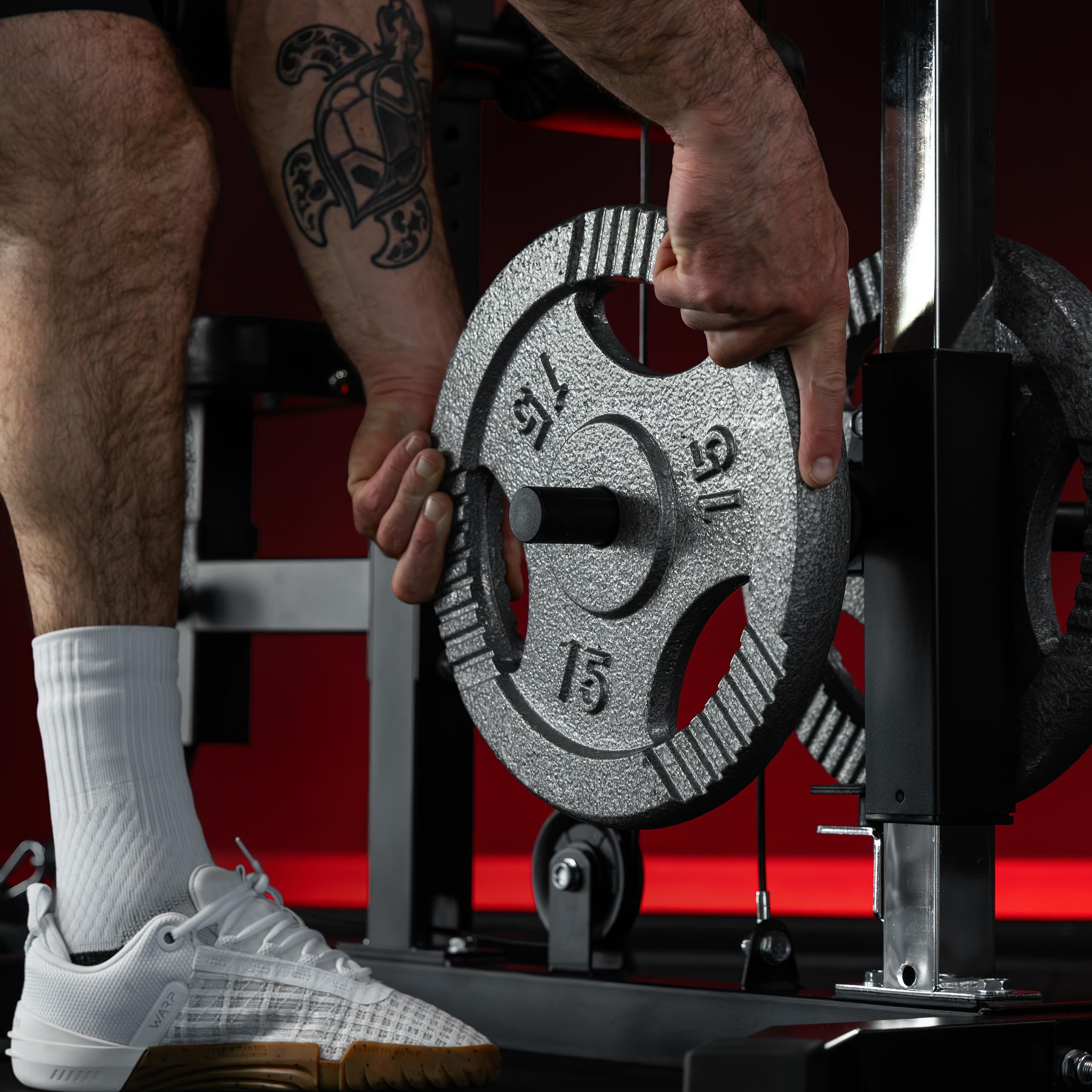 GORILLA SPORTS® Torre de poleas Ajustable, 30 mm | Incluye barra de tríceps y barra de poleas, Soporta hasta 280 kg, Estación de tracción de cables, Máquina de fitness