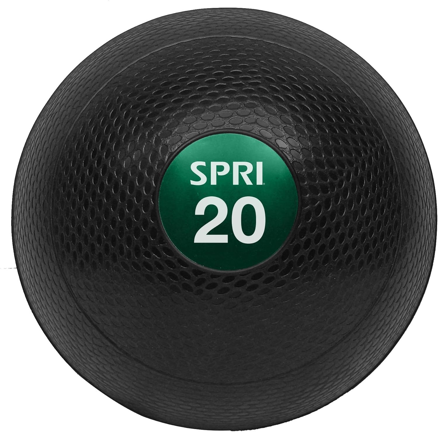 SPRI Dead Weight Slam Ball - Durable Sand-Filled No-Bounce Heavy Duty Ball for Tossing, Slamming, Core Strength Training, Endurance, and General Fitness - Easy to Read Weight Label