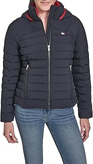 Tommy Hilfiger womens Solid Hooded Packable Coat