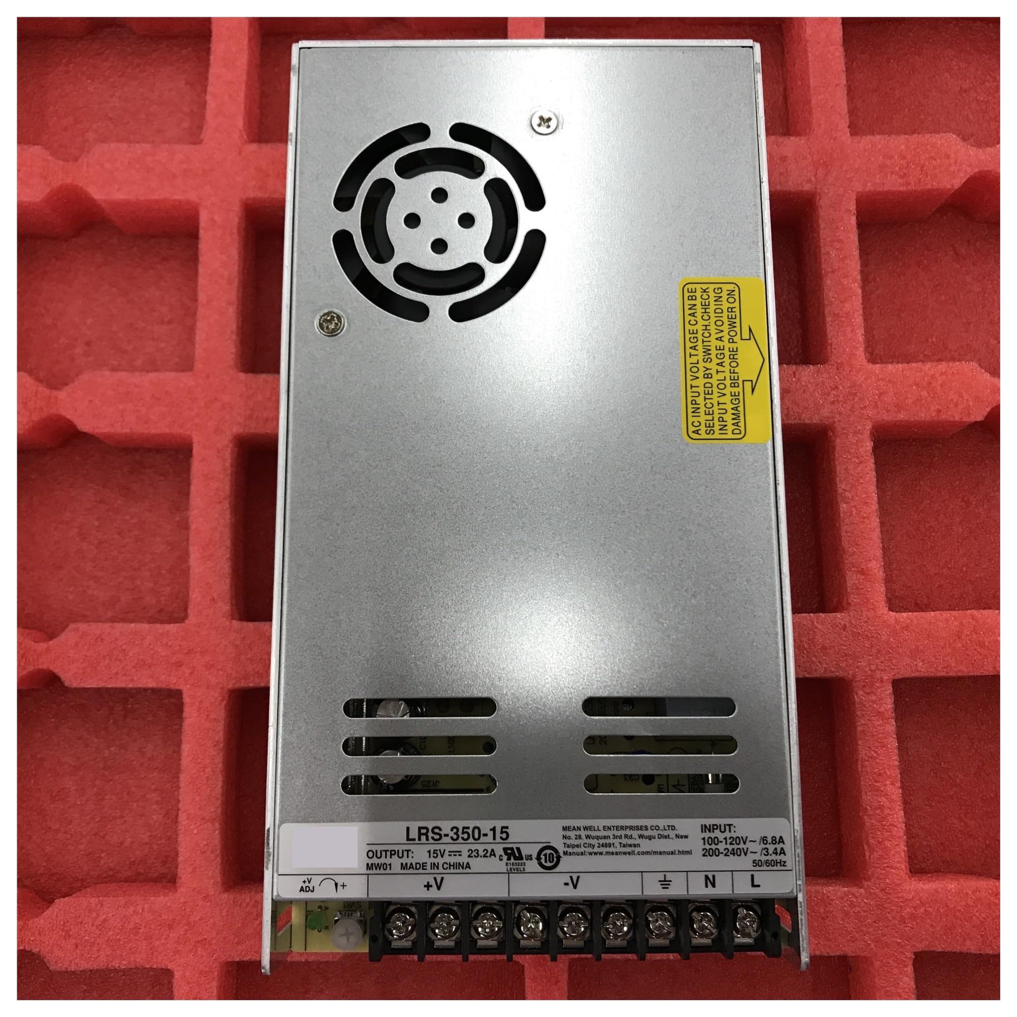 Fuente de alimentación cerrada con salida de grupo único LRS-350-36V de 350 W