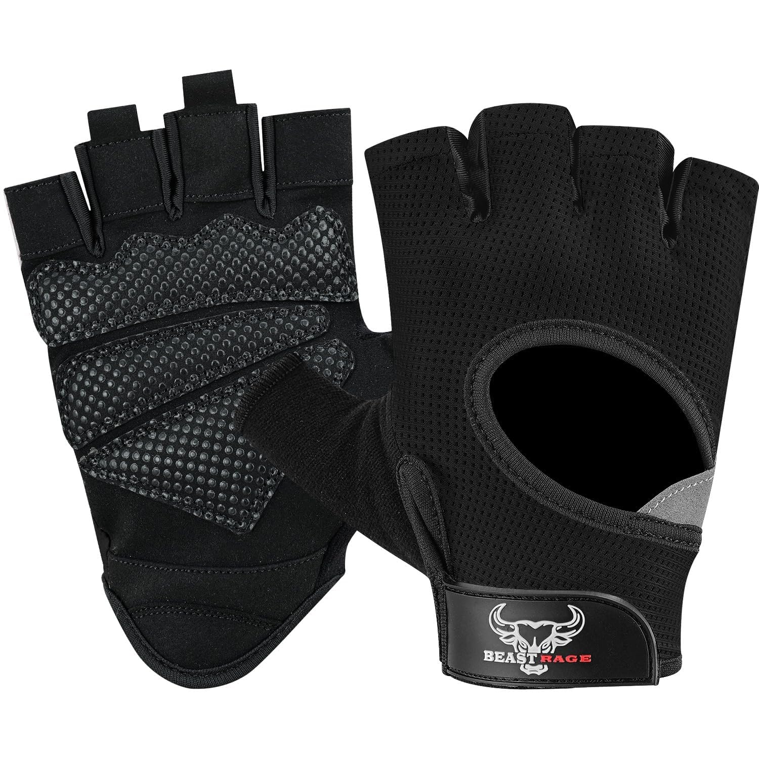 BEAST RAGE Fingerless Gloves
