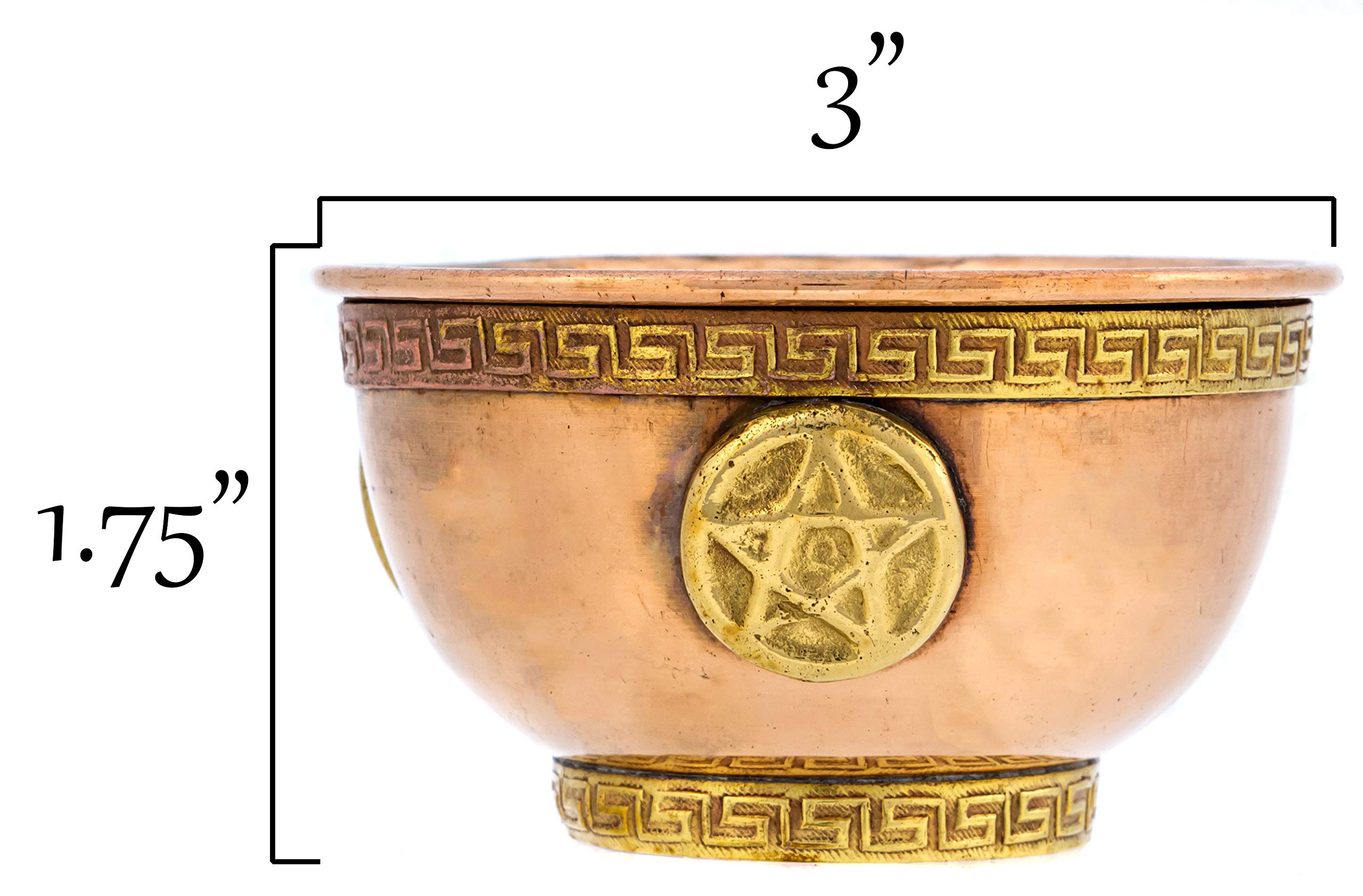 Bol à Bavures En Cuivre Pour Brûler De La Sauge, Encens Ou Offrandes (autel, Purification)