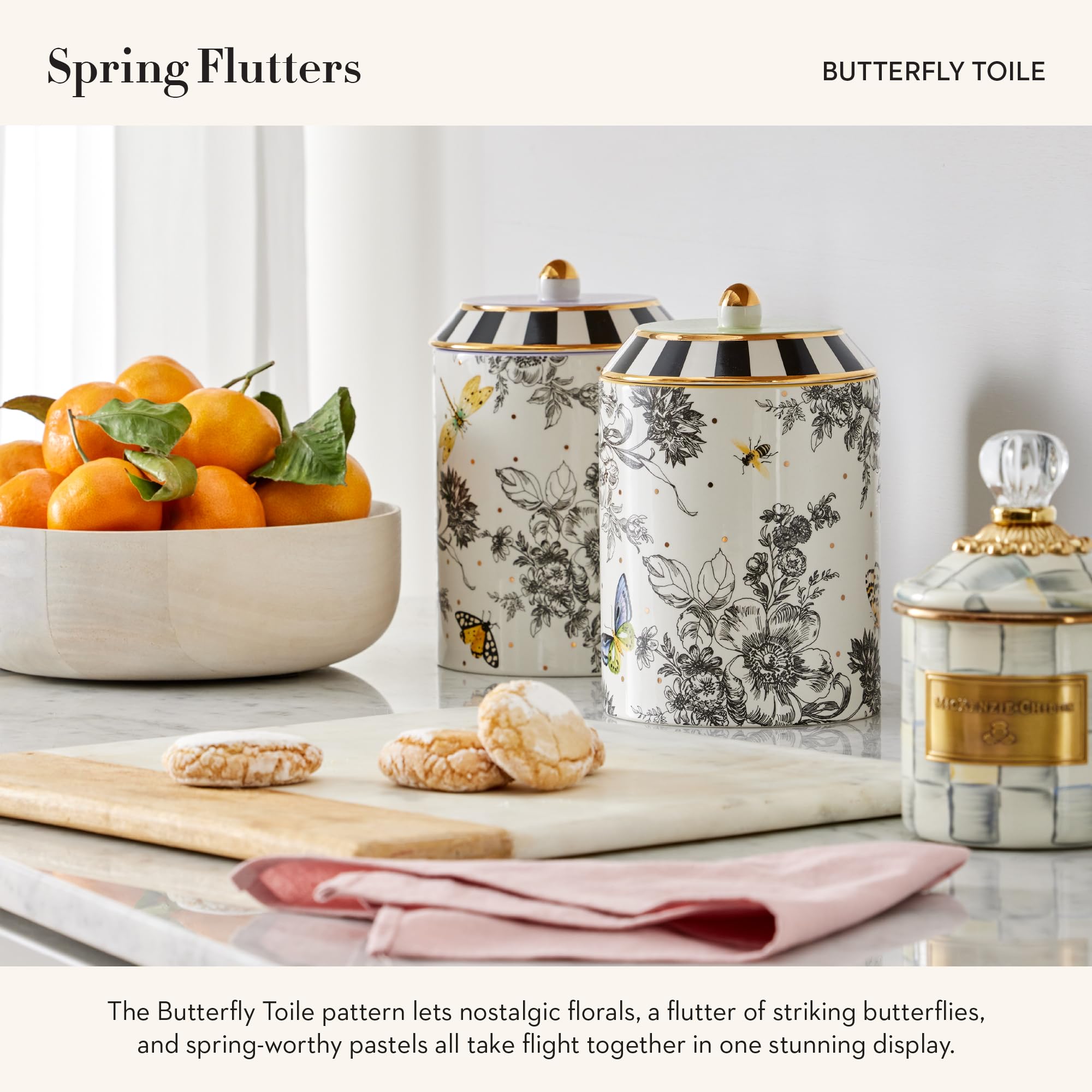 Amazon.com: MacKenzie-Childs: Butterfly Toile