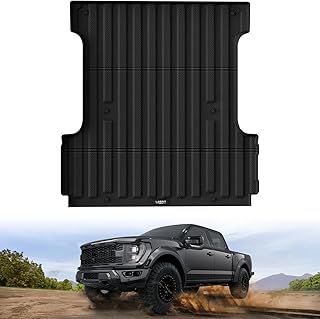 LASFIT Tapete de cama (5.5 pies, 67.1 pulgadas) para Ford F-150 2015-2025 | F150 Lightning 2022-2025 (no apto para portón trasero o cama de acceso profesional con almacenamiento lateral) protector