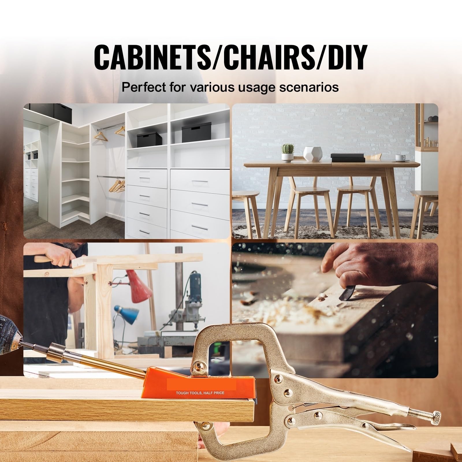 56 sztuk kieszonkowy przyrząd do otworów Mini Jig kieszonkowy System otworów z 9 "c-clamp stopniowy klucz do wiertła wiertło Stop pierścień kwadratowy bit napędowy dla majsterkowiczów