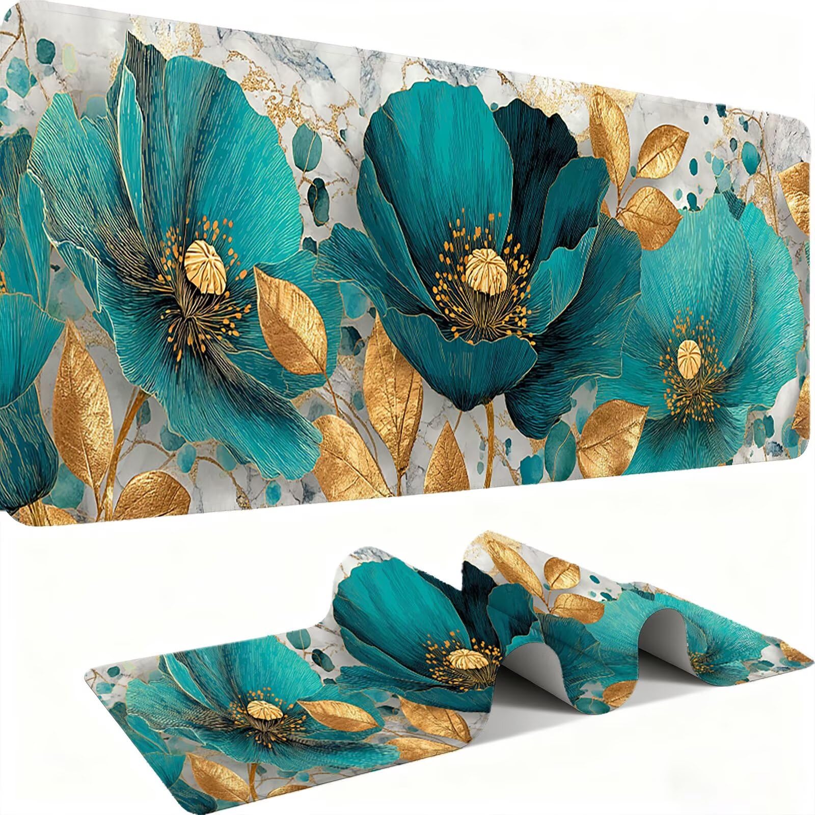 Podkładka pod mysz 1200 x 600 mm Podkładka pod mysz dla graczy, bardzo cienka podkładka na biurko, antypoślizgowa gumowa podstawa, zmywalna, ulepszona szybkość i precyzja do komputera, komputera