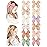 Niceye Fable Girls Hair Bows Cotton Linen Alligator Hair Clips or Little Girls Toddlers Kids Neutral Handmade Hair Accessories - 5.5 bow
