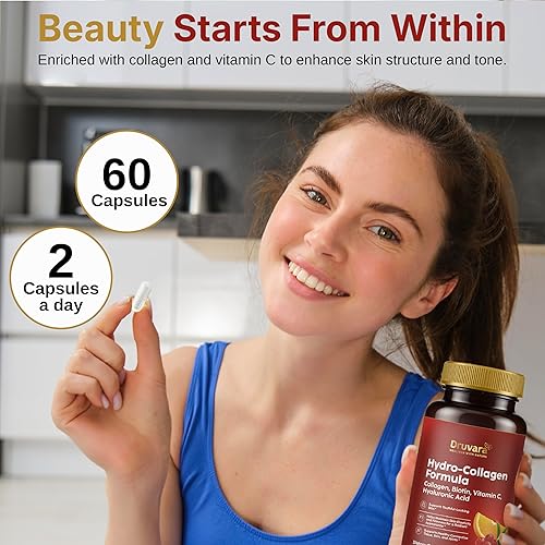 Miniatura 3 de Hydrolyzed Collagen with Biotin & Vitamin C  Collagen Pills for Skin Hydration, Joint Comfort & Healthy-Looking Hair and Nails  Suitable for Women &