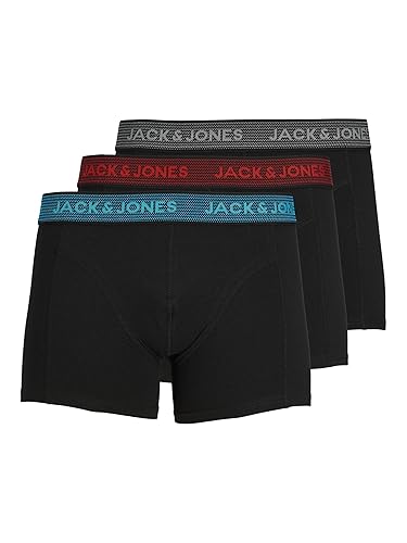 Jack & Jones Mens 3-Pack trunksBoxer Briefs - Medium - Asphalt