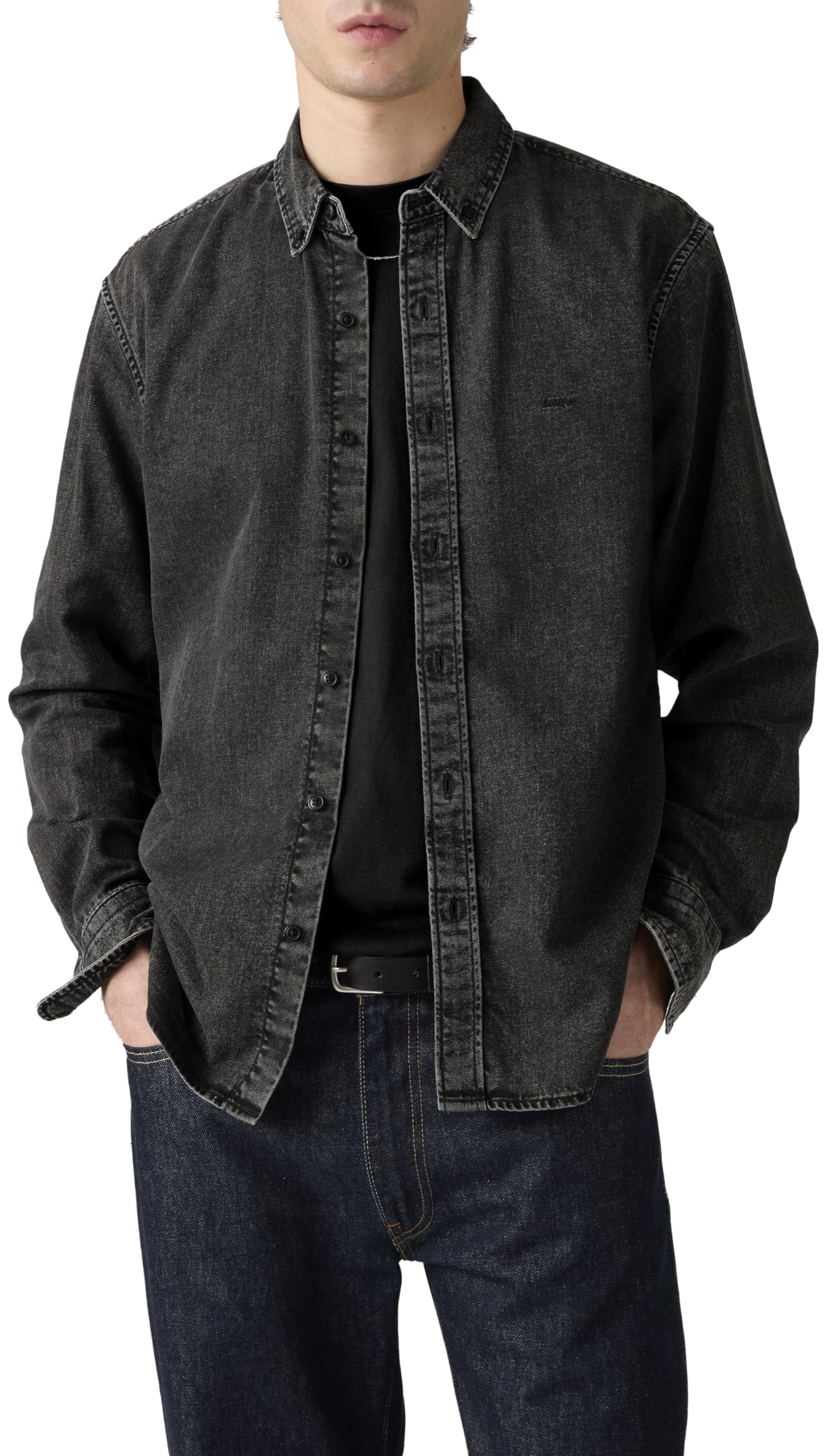 Authentic Button Down Gizmo Washed Black
