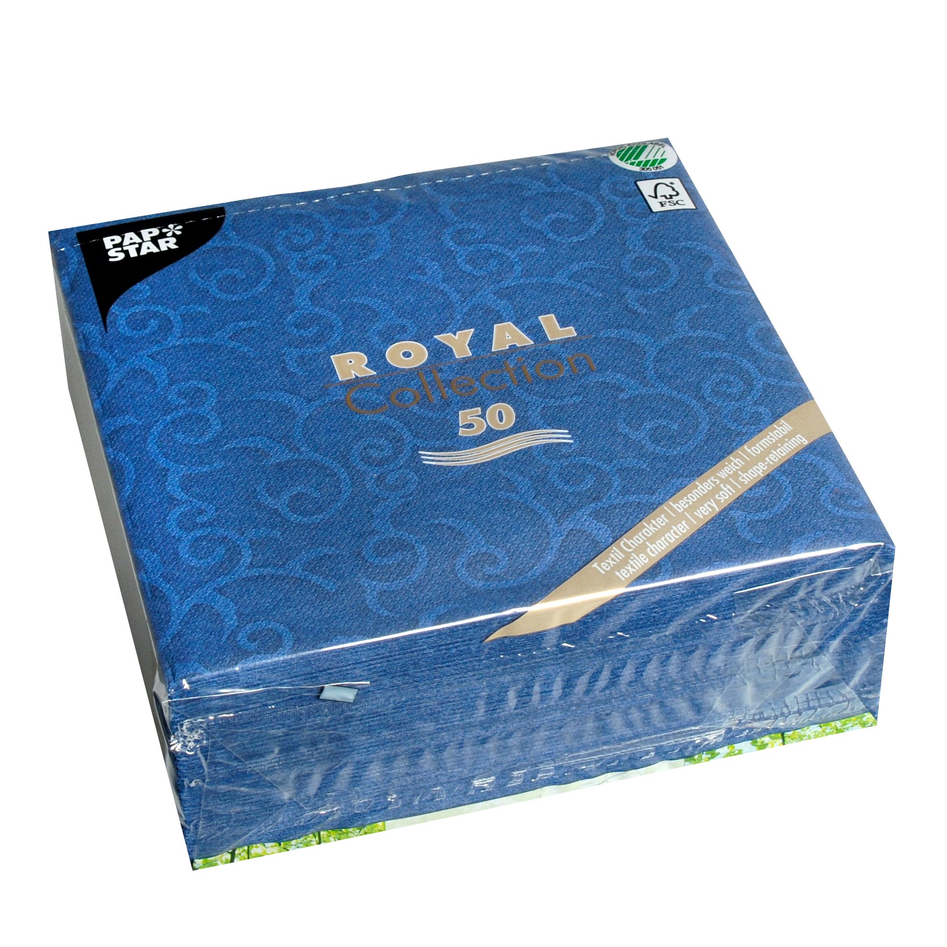 Papstar Napkins Tissue 84888 7.8 x 20 x 20 cm dark blue