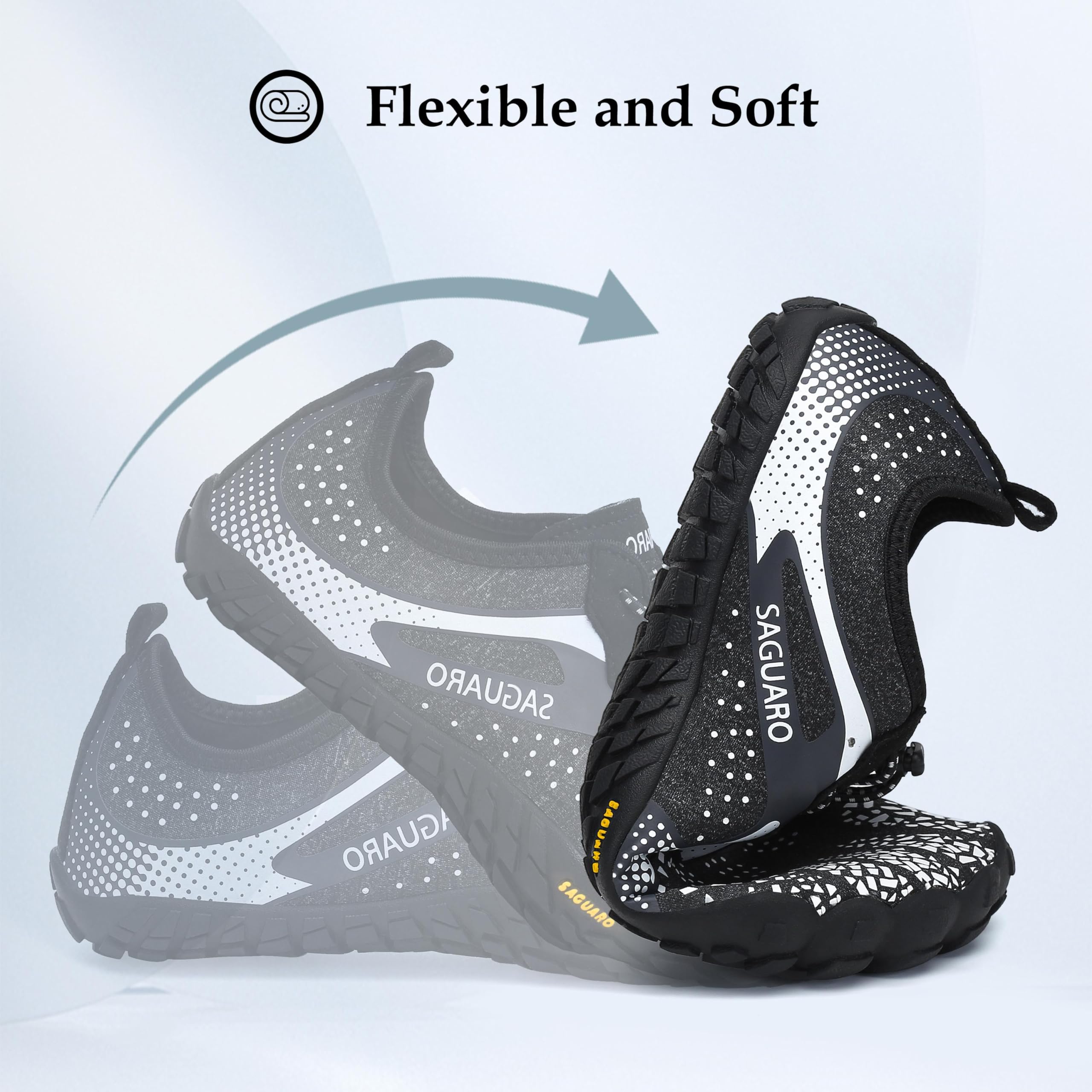 SAGUARO Scarpe Barefoot Minimaliste Uomo Scarpe da Trail Trekking Scarpette da Scoglio