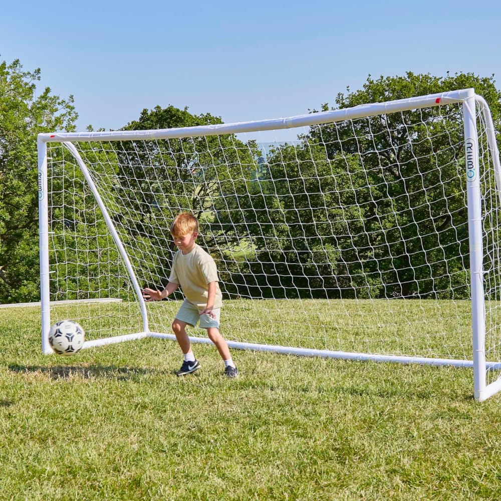 Rebo Football Goal - 12ft - White