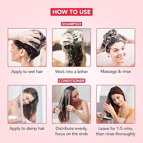 Miniatura 4 de Botanic Hearth Champú y acondicionador para el cabello - Para cabello dañado en seco y tratado con color ayuda al crecimiento engrosamiento y brillo