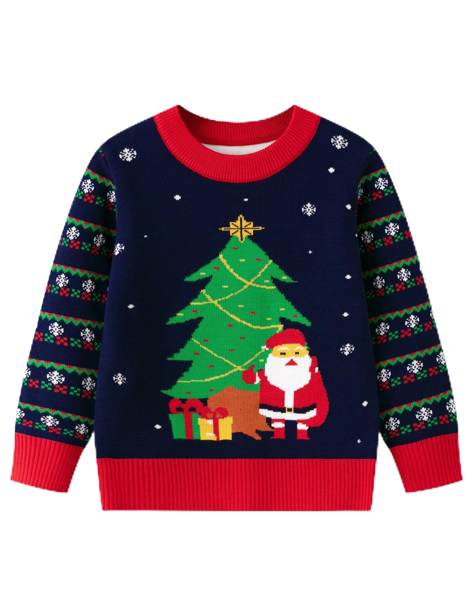 Remimi Kids Christmas Sweater for Toddler Girls Boys Holiday Pullover Top