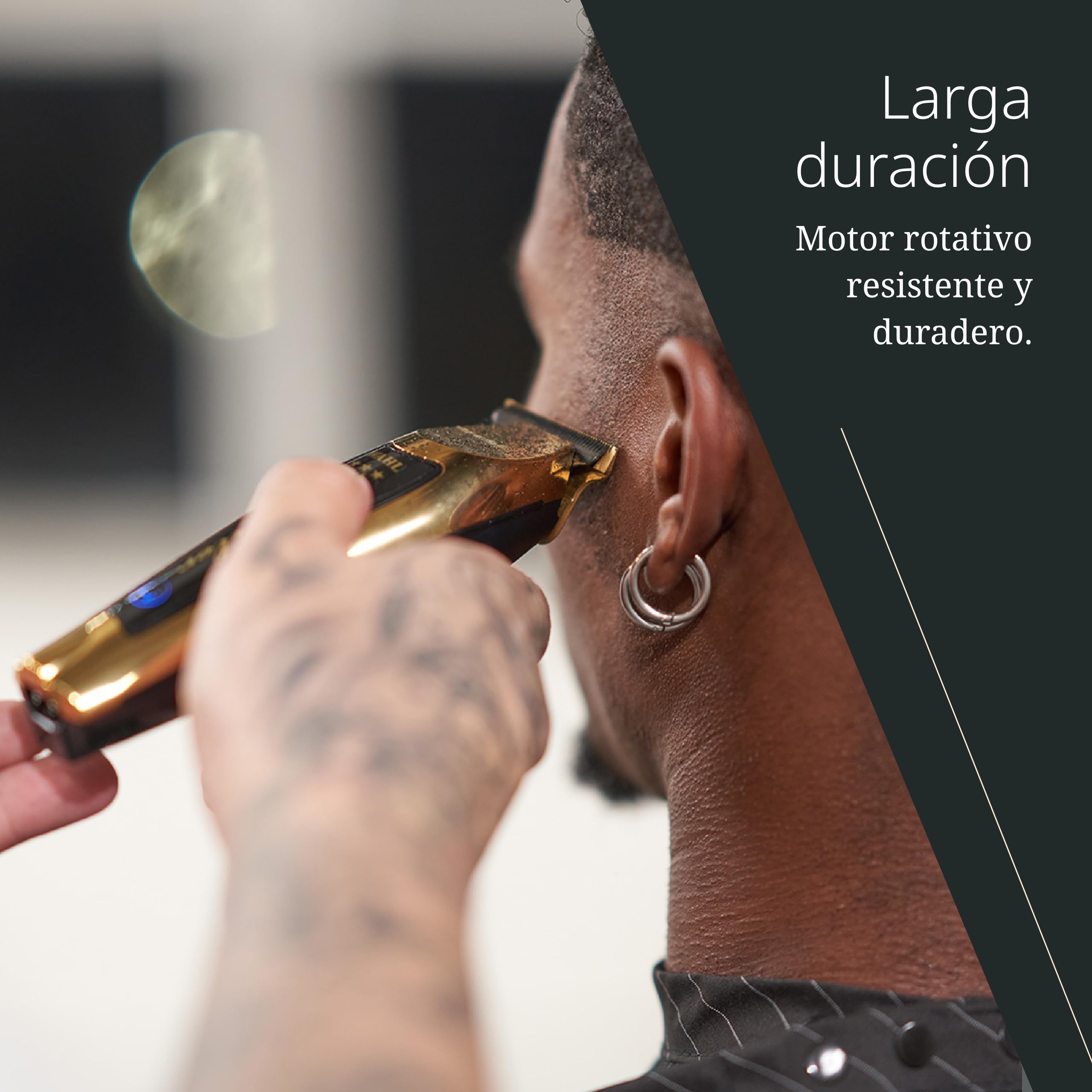 Wahl Gold Cordless Detailer Li - Cortapelos con Cuchilla en T Extra Ancha para el Bordeado y el Trabajo Detallado - Máquina de Cortar Pelo para Cabello y Vello Facial