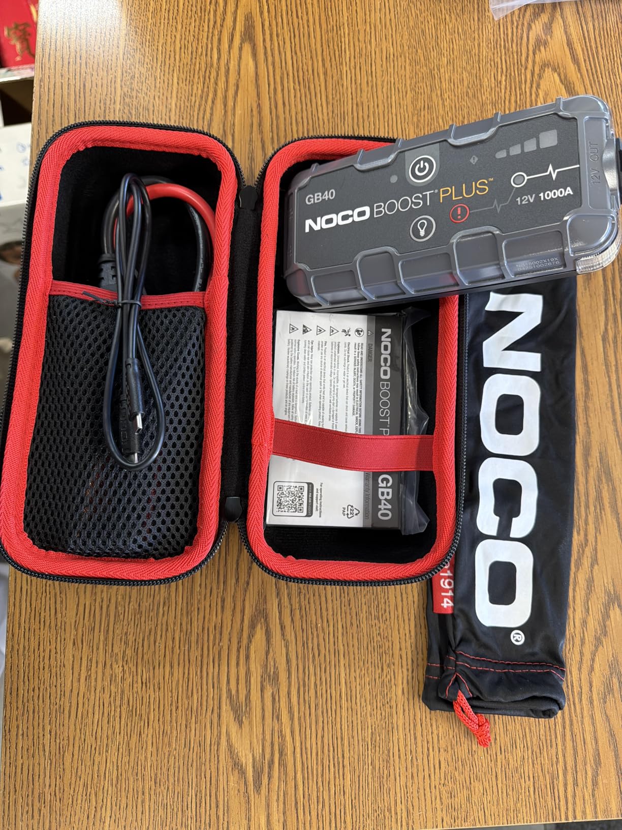 NOCO Boost GB40: 1000A UltraSafe Jump Starter – 12V Lithium Battery Booster Pack, Portable Jump Box, Power Bank & Jumper Cables - for 6.0L Gas and 3.0L Diesel Engines photo review