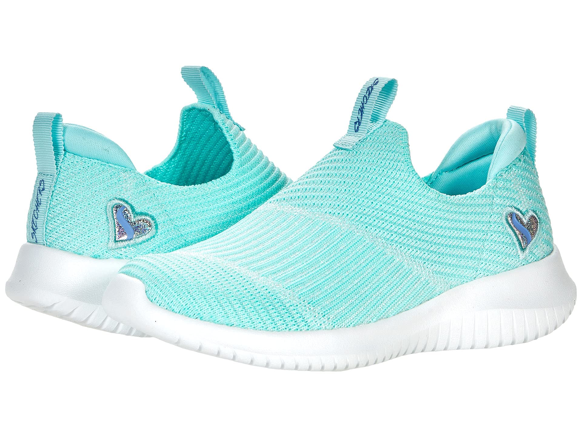 Skechers Kids Girls 302261L Sneaker, Mint, 11 Little Kid