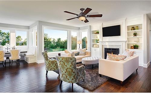 Miniatura 7 de Westinghouse 7201800 Ripley Brownstone 52 Ventilador de techo con luz