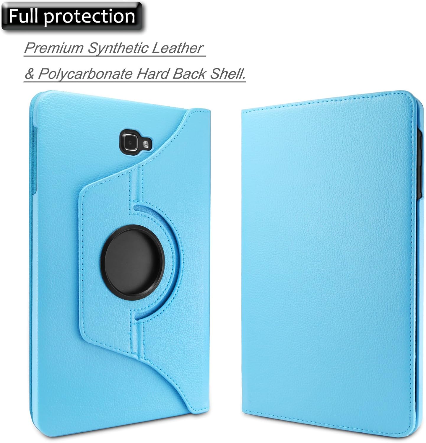 Infiland Case for Samsung Galaxy Tab A 10.1 Case, Smart 360 Degrees Rotating Stand Case Cover for 2016 Release Samsung Galaxy Tab A 10.1-Inch Tablet (SM-T580 / SM-T585, No S Pen Version)- Blue
