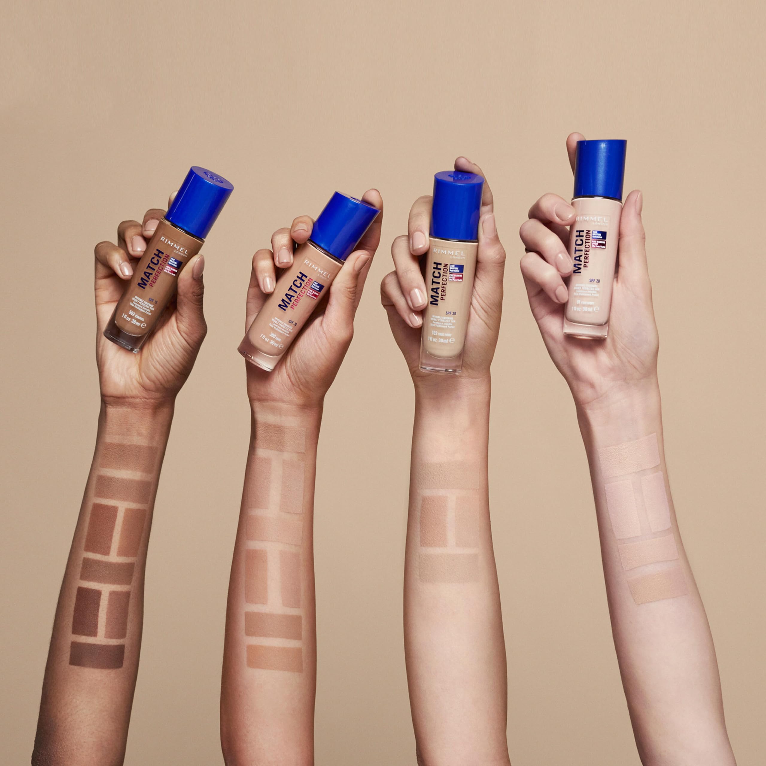 Rimmel Match Perfection Podkład, 300 Sand, 30 ml