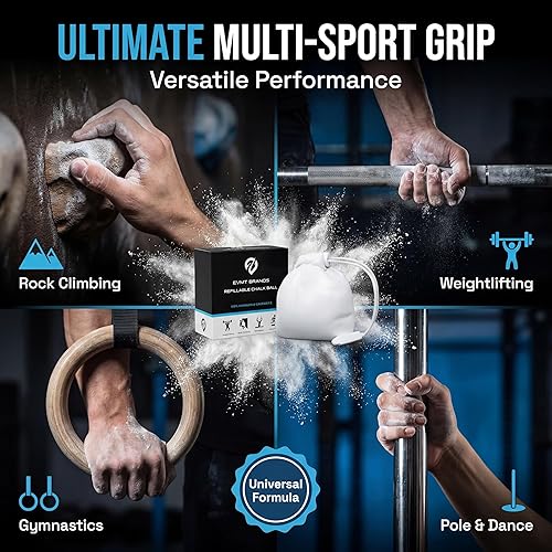 Miniatura 6 de Liquid Chalk, Mess Free Gym Chalk for Weightlifting, Gymnastics, Rock Climbing, Dancing, and Lifting. Sweat Resistant and Long Lasting for Stronger