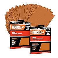 Vista 9 de Fandeli Papel de lija de madera Grano 220 25 hojas de 9 x 11 pulgadas Lijado de madera a mano Ideal para lijadora orbital