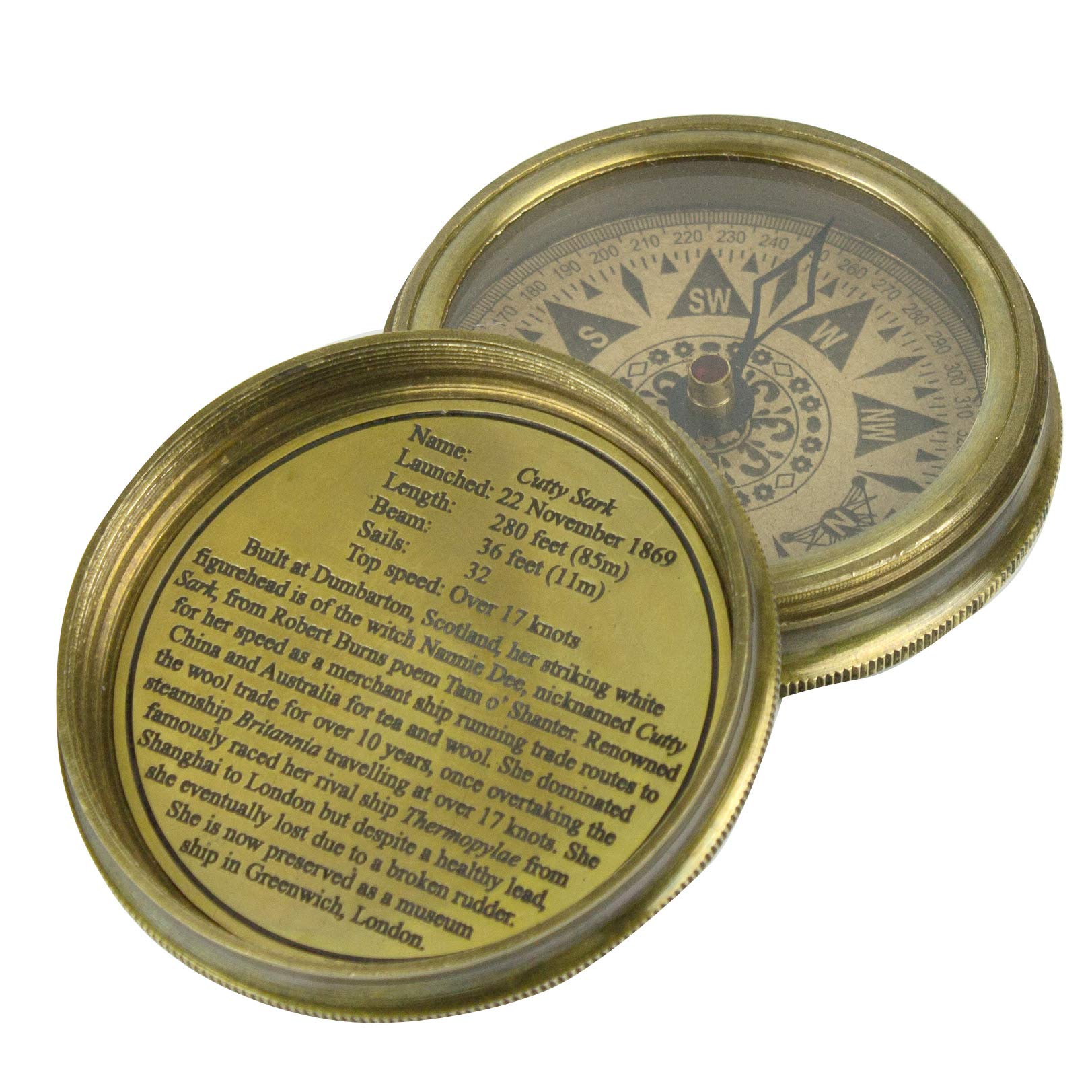 Cutty Sark Tribute Compass, Brass - Image 2