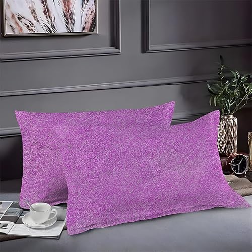 Miniatura 2 de Juego de funda de edredón morada con estampado esmerilado, funda de edredón de microfibra suave y 2 fundas de almohada de 20 x 26 pulgadas, juego de