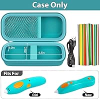 Vista 4 de GWCASE Funda compatible con 3Doodler Start+ Essentials - Bolígrafo de impresión 3D para niños, organizador de viaje para paquetes de recarga
