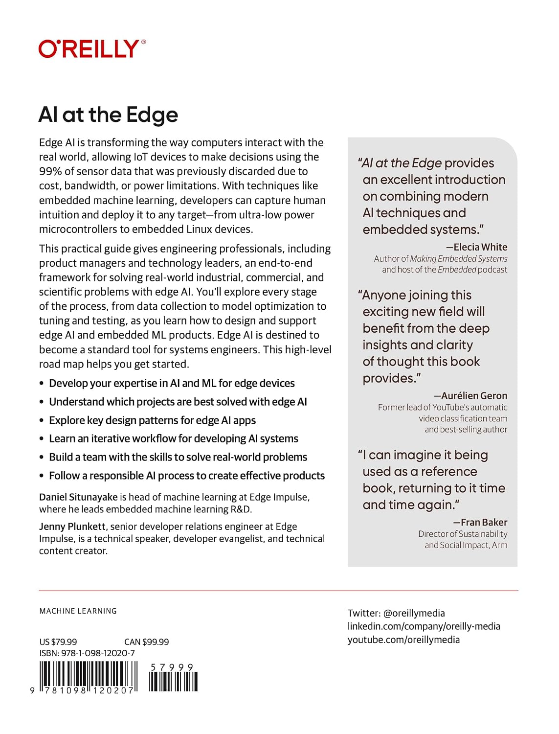 AI at the Edge: Solving Real-World Problems with Embedded Machine Learning