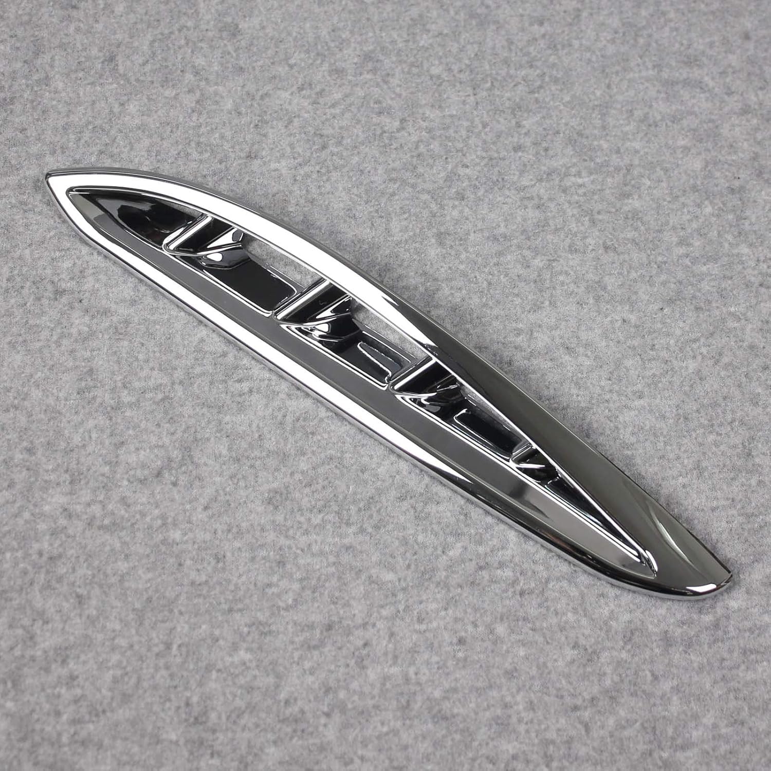 Beautost Fit for Toyota VENZA 2021 2022 2023 2024 Chrome Front Corner Mesh Grill Molding Cover Trims